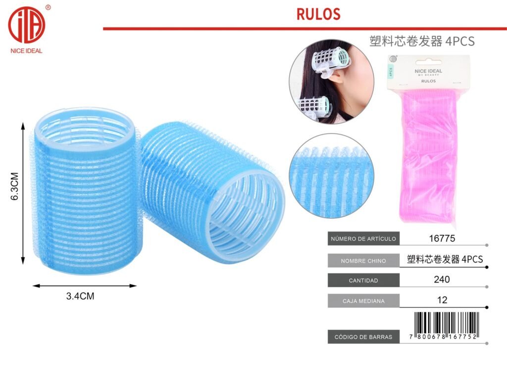 RIZADOR DE PELO DIA3.4*6.3CM 4PCS