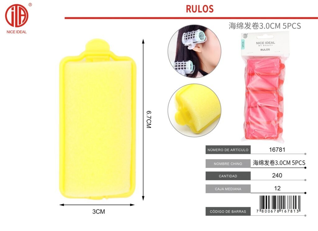 RIZADOR DE PELO DIA3*6.7CM 5PCS