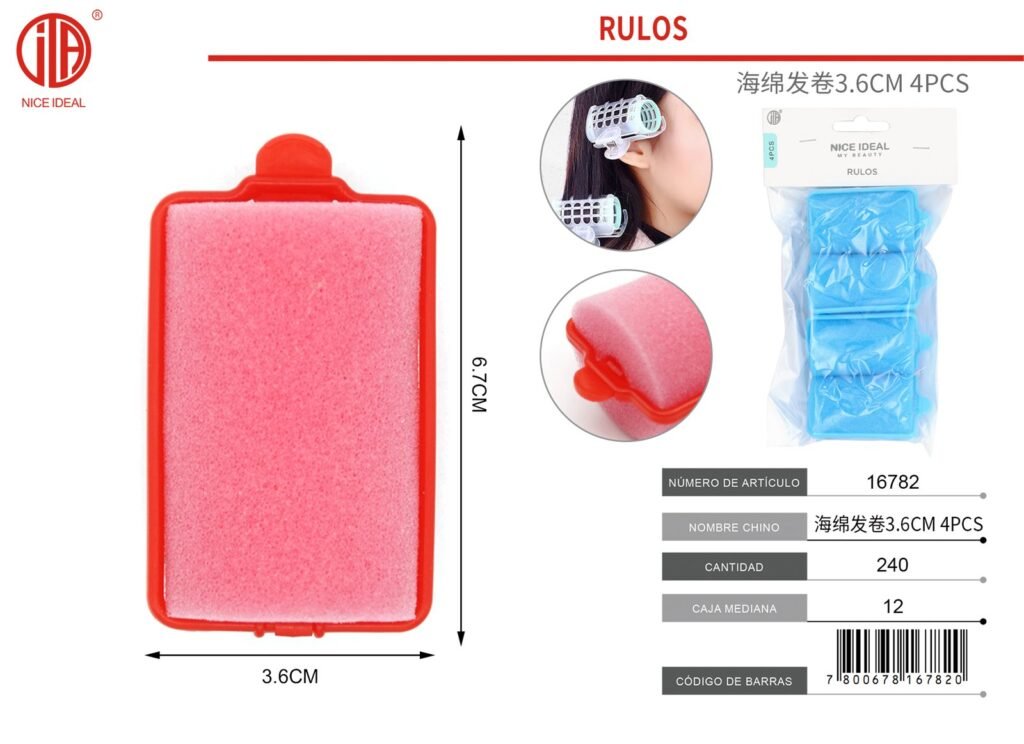 RIZADOR DE PELO DIA3.6*6.7CM 4PCS