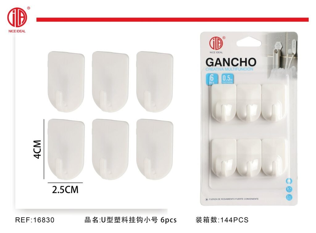 GANCHO U 6PCS