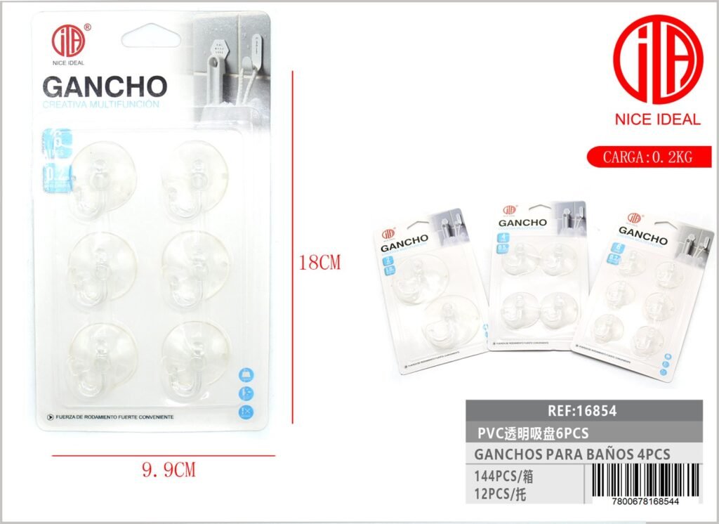 GANCHO PVC 6PCS
