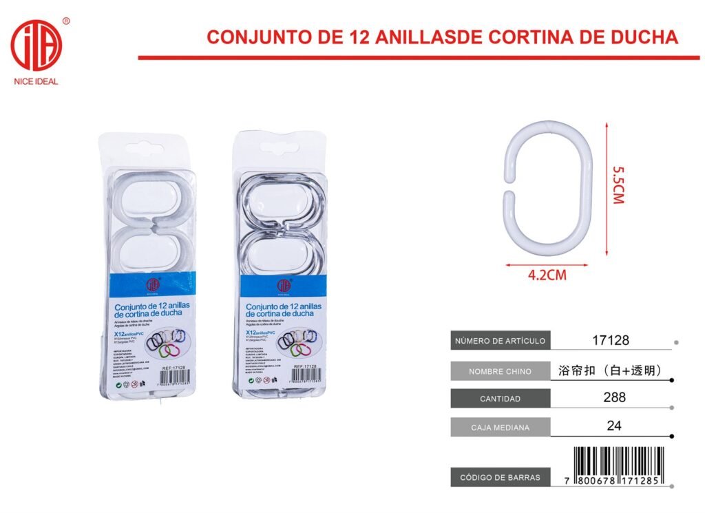 CORTINA DE DUCHA HEBILLA