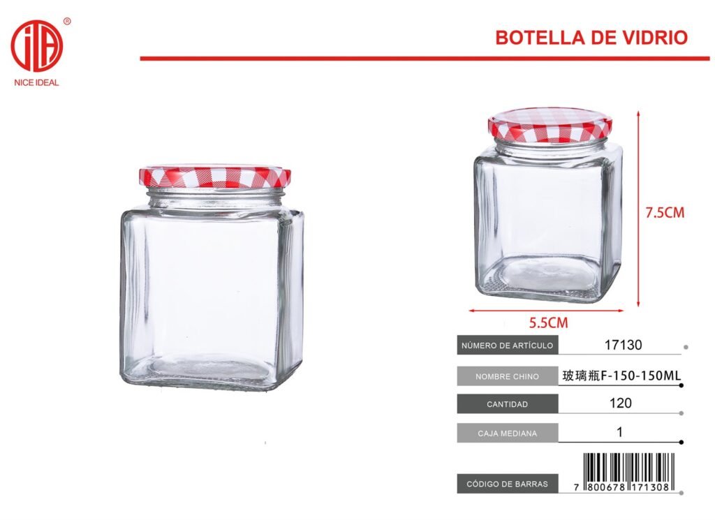 BOTELLA DE VIDRIO F-150-150ML