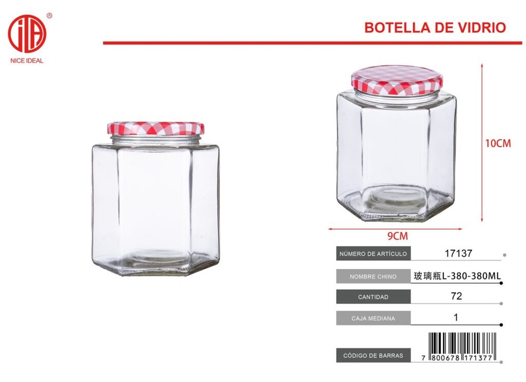 BOTELLA DE VIDRIO L-380-380ML