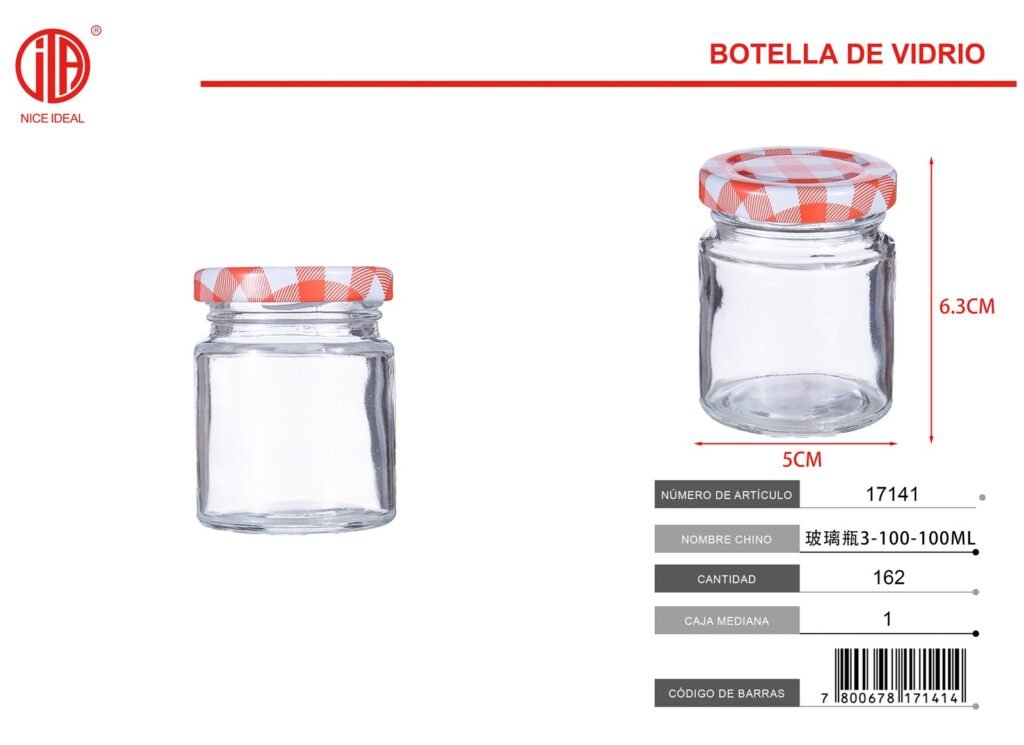 BOTELLA DE VIDRIO 3-100-100ML