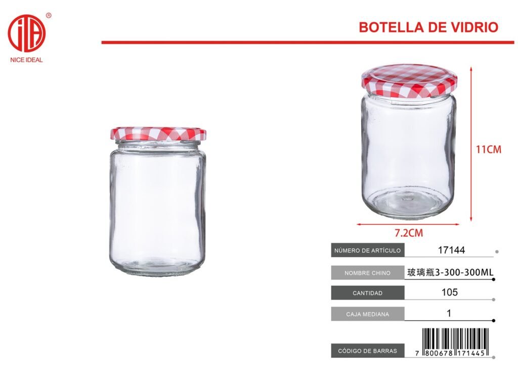 BOTELLA DE VIDRIO 3-300-300ML