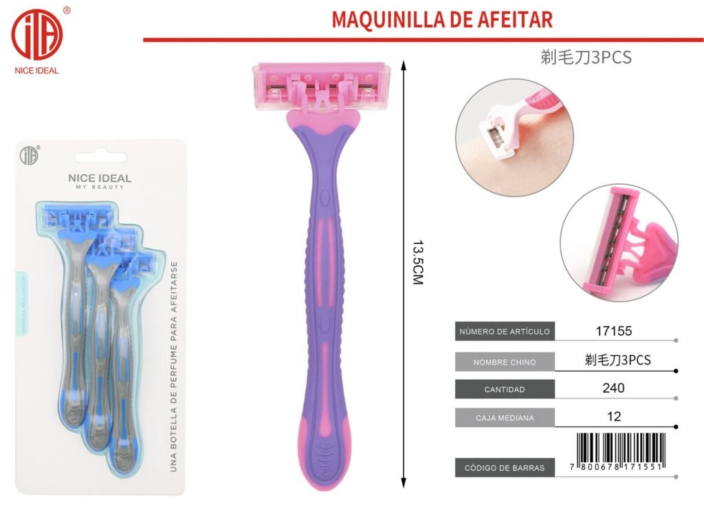 AFEITADORA DE CEJAS 3PCS 3PCS