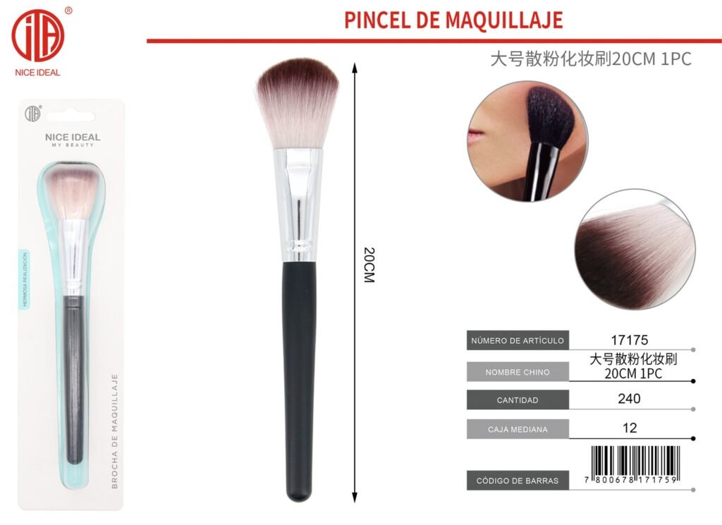PINCEL DE MAQUILLAJE 20CM 1PC