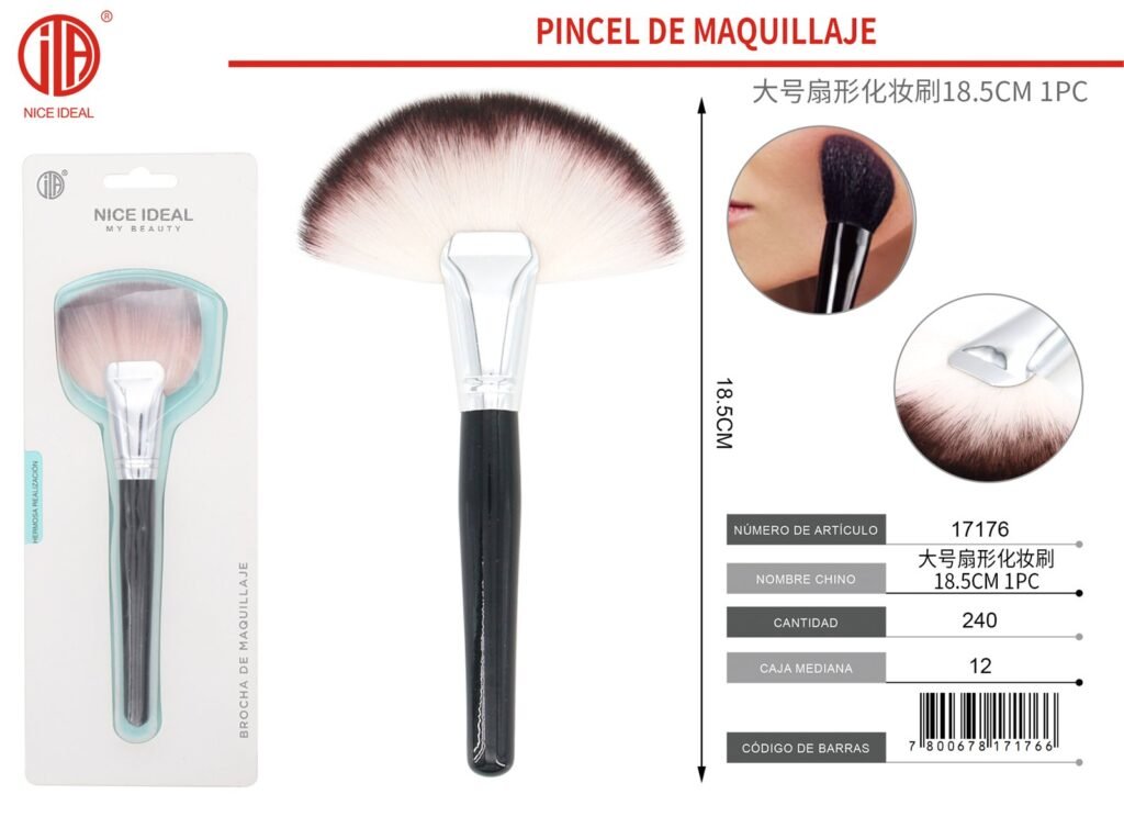 PINCEL DE MAQUILLAJE 18.5CM 1PC