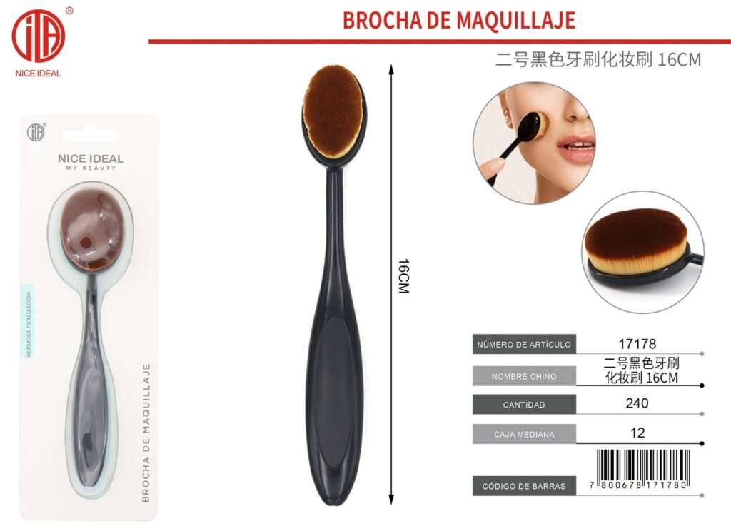 PINCEL DE MAQUILLAJE 16CM 1PC