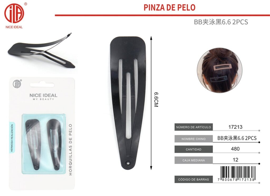 PINZA DE PELO BB 6.62PCS