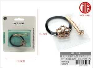 Set de accesorios para el cabello de 3 piezas