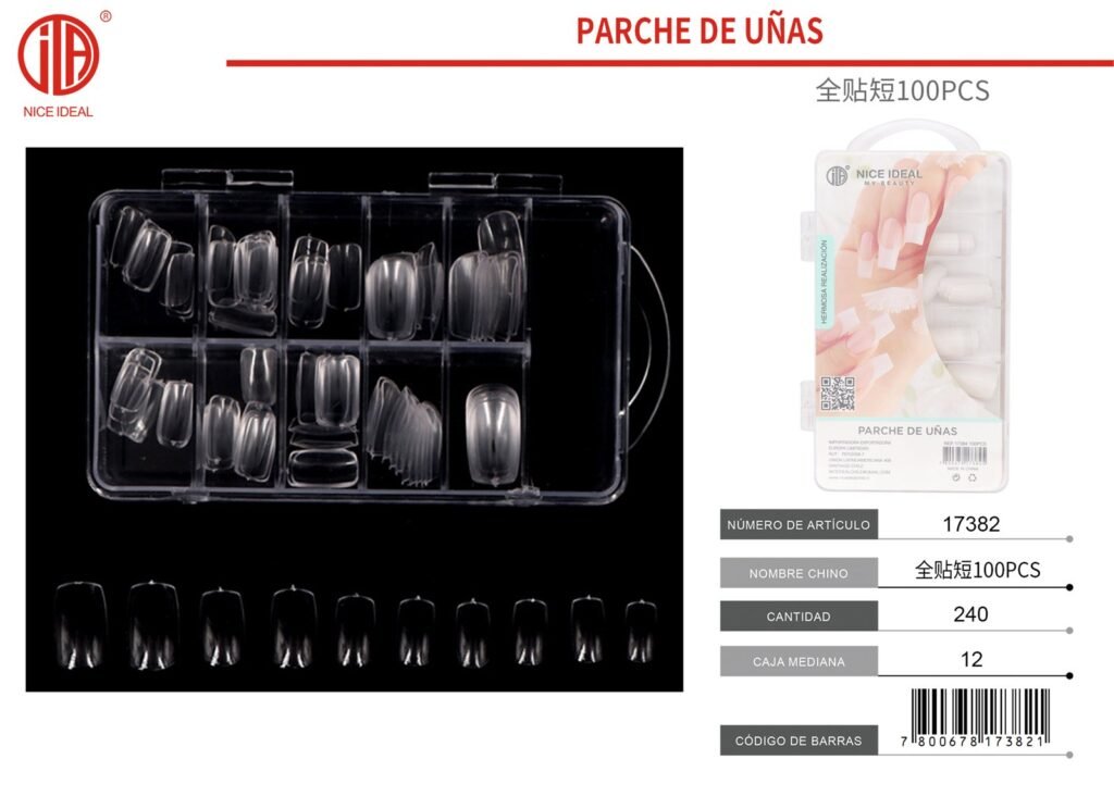 UÑAS POSTIZAS 100 PCS