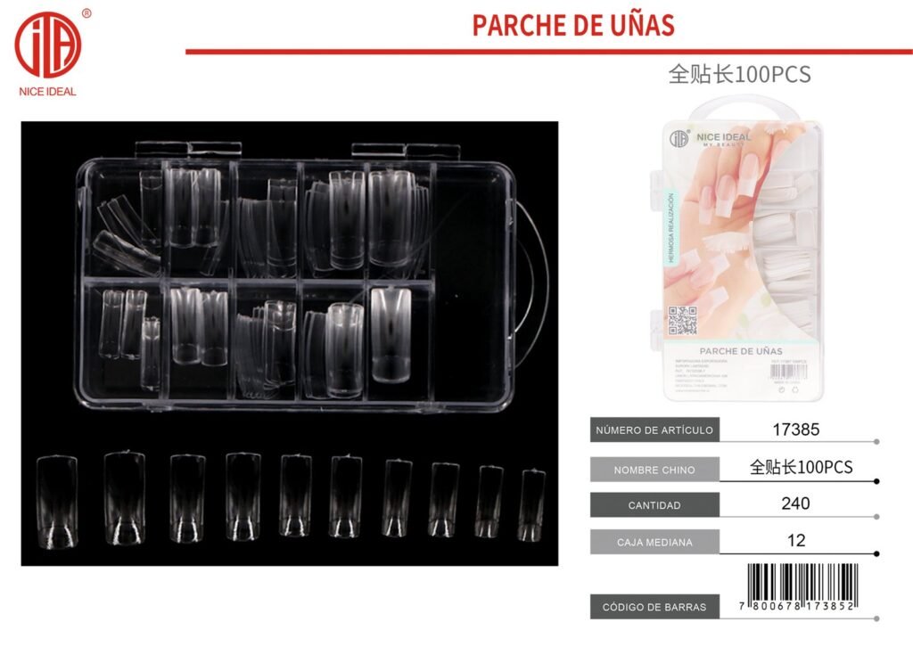 UÑAS POSTIZAS 100 PCS