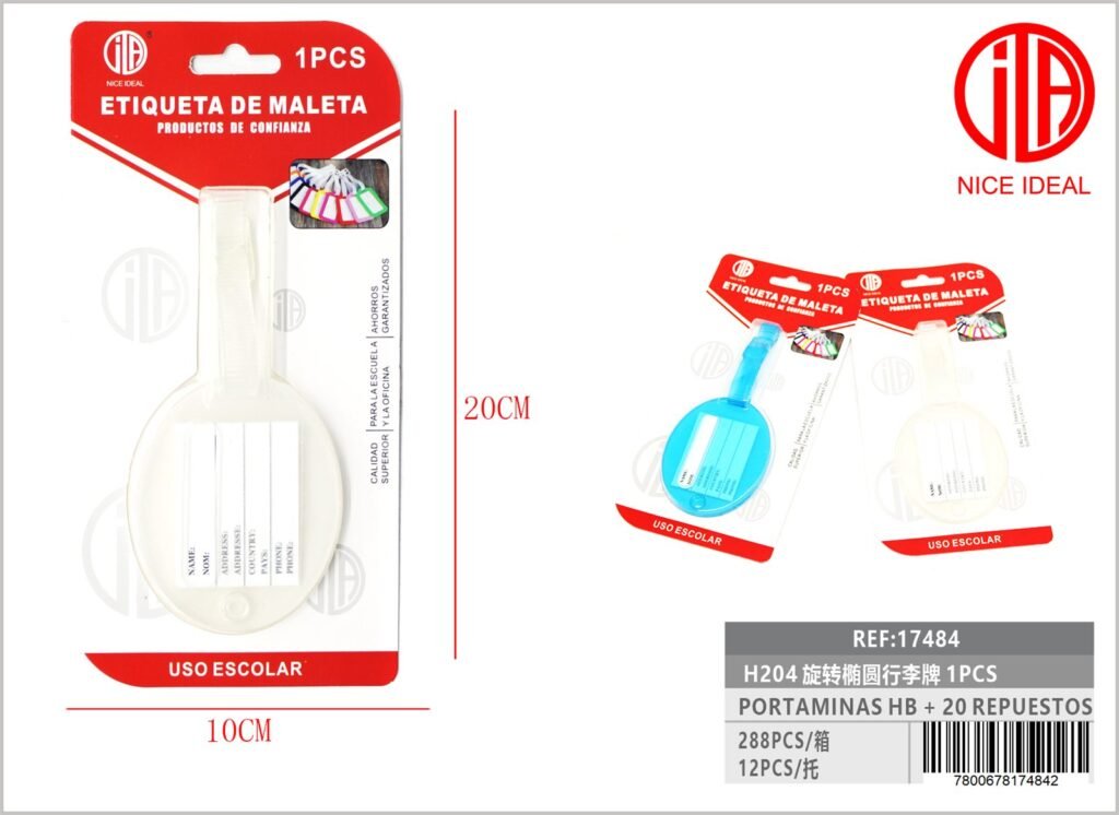 ETIQUETA DE EQUIPAJE H204 1PCS