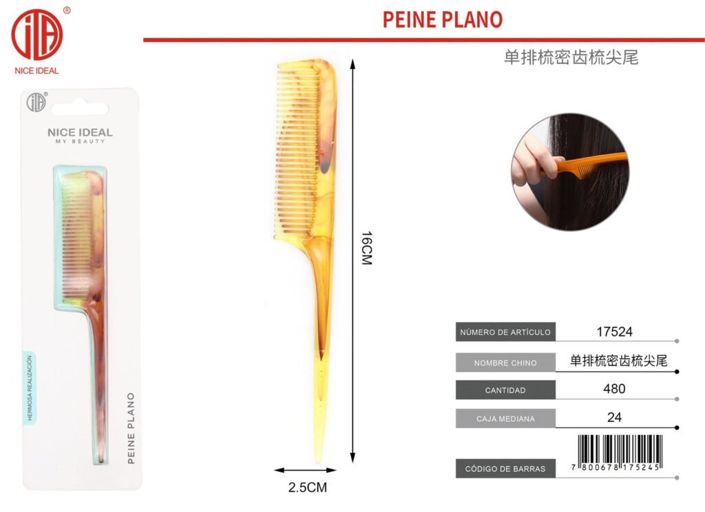 COLA CON PUNTA DE PEINE DE UNA HILERA