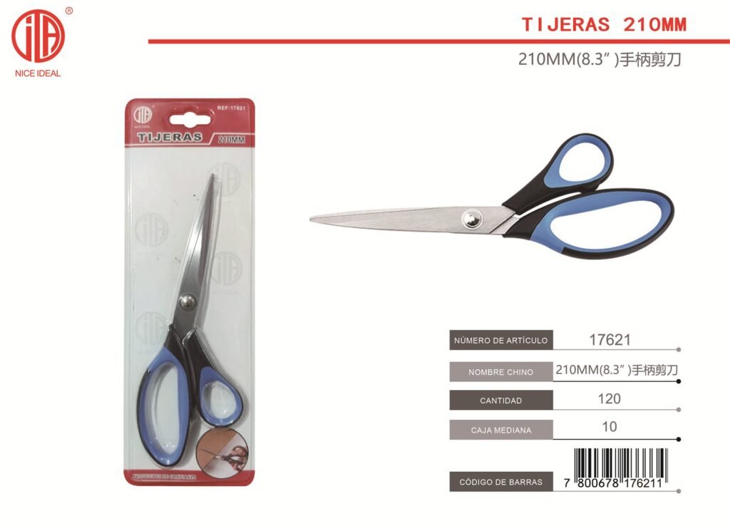 TIJERAS DE MANGO DE 210MM (8 3 ) - AZUL - NEGRO 210MM(8.3)