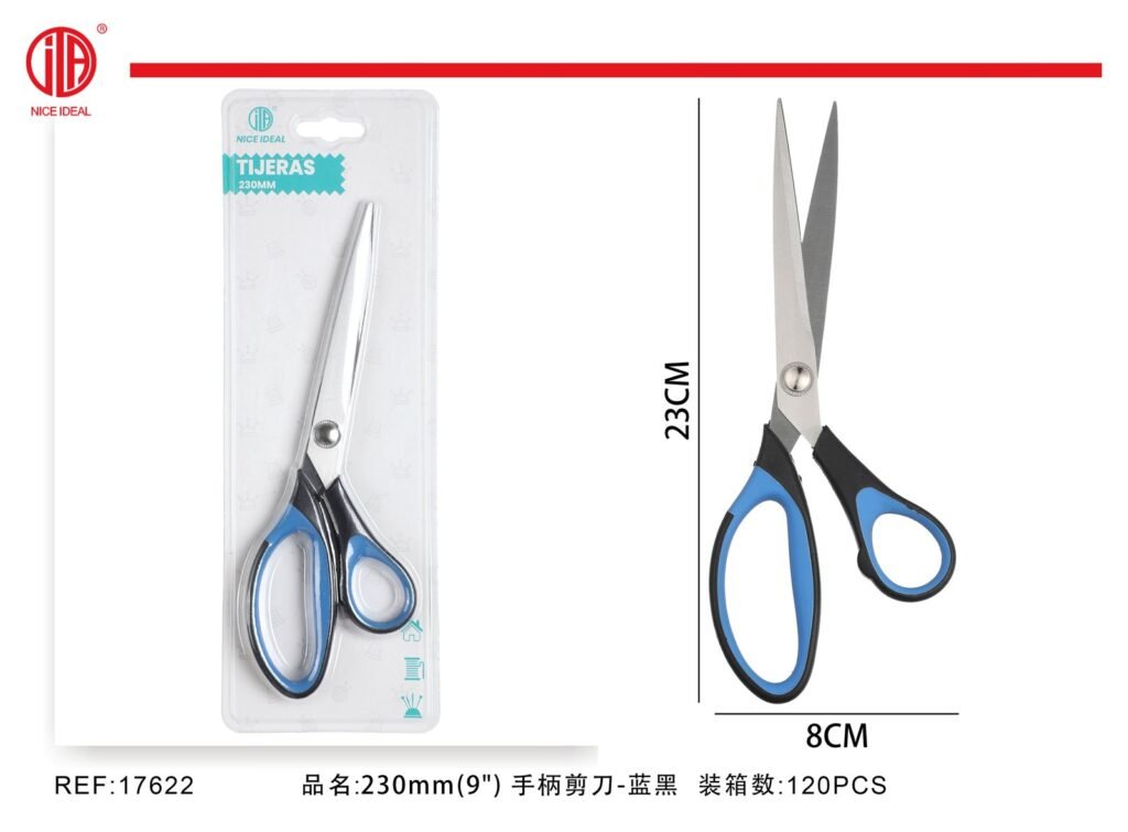 TIJERAS DE MANGO DE 230MM (9 ) - AZUL - NEGRO 230MM(9)