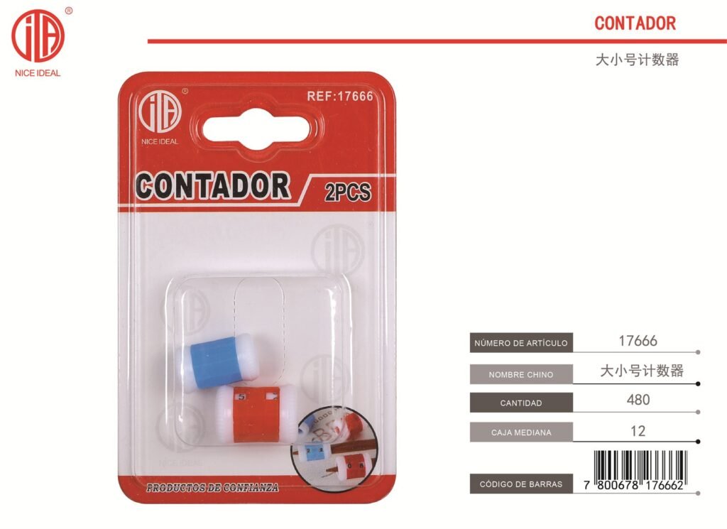 CONTADOR DE TAMA O 2PCS (AZUL PEQUE O ROJO GRANDE) 2PCS
