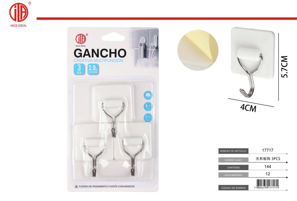 GANCHO PEGAJOSO 4PCS