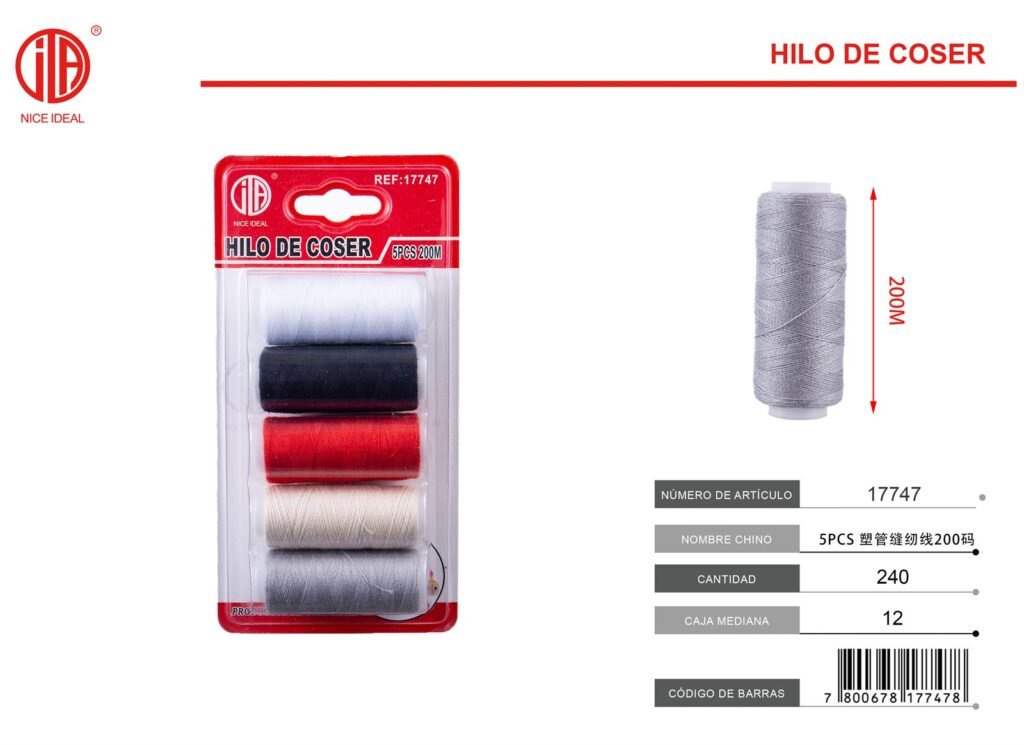 HILO DE COSER 5PCS 200