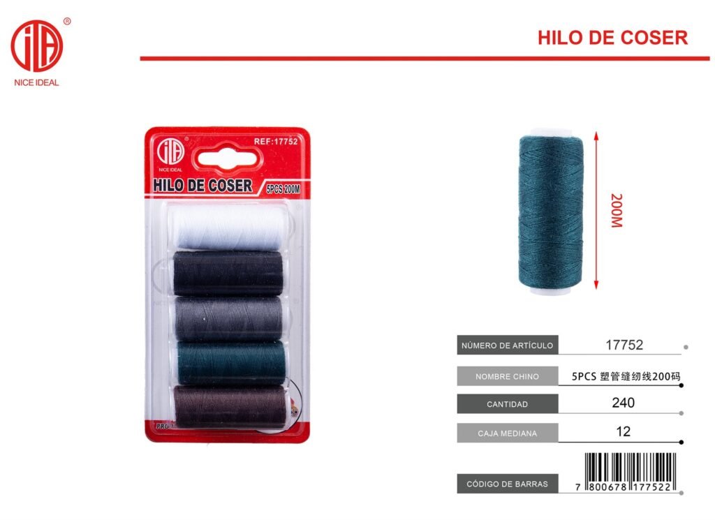 HILO DE COSER 5PCS 200