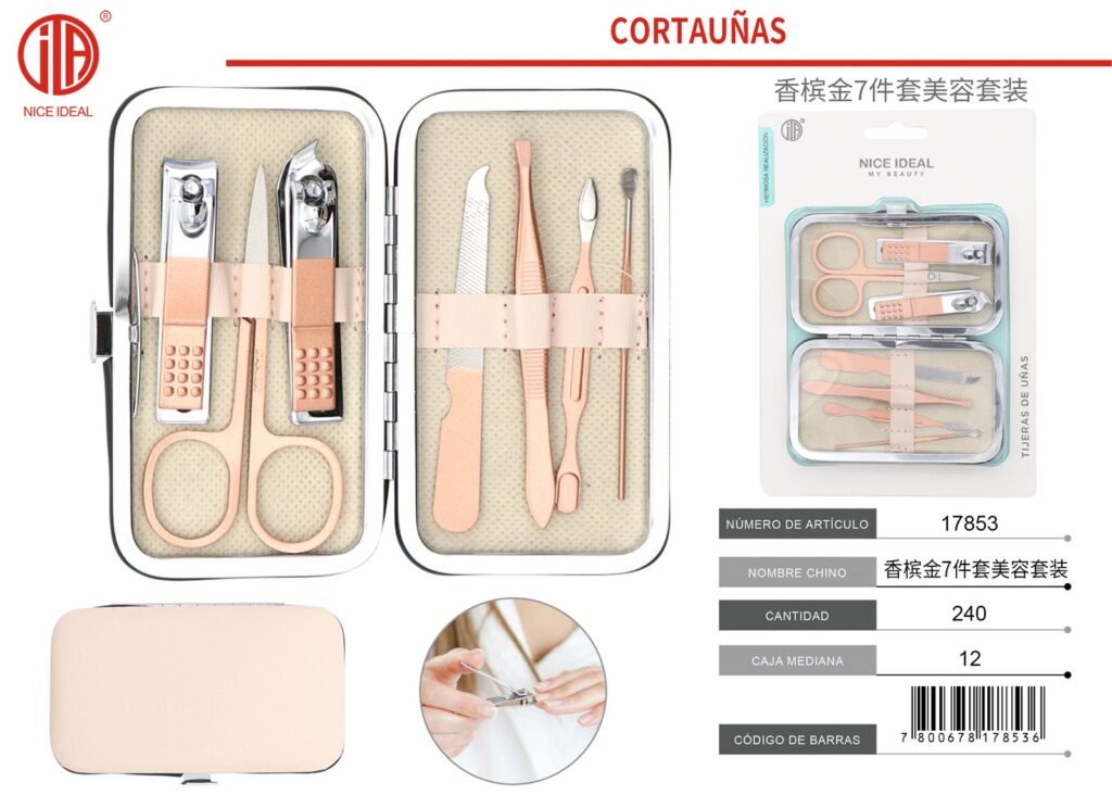 JUEGO DE TIJERAS DE UÑAS DE 7 PIEZAS 7