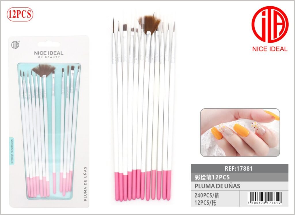 PLUMA PINTADA 12PCS