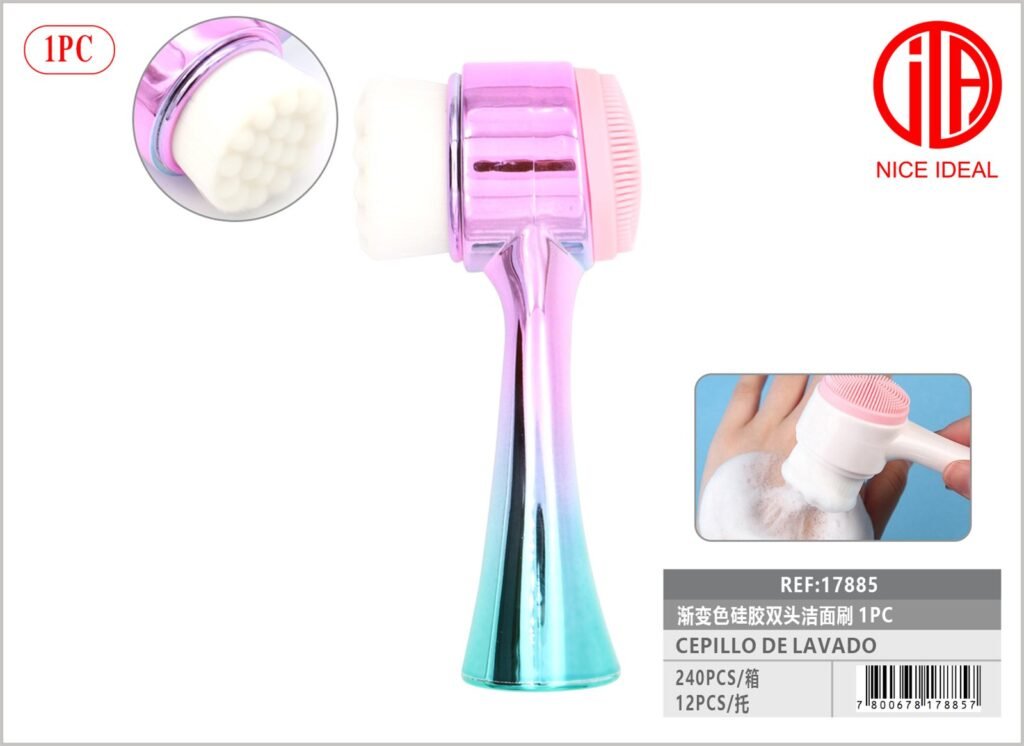CEPILLO FACIAL DE DOBLE CABEZA 1PC