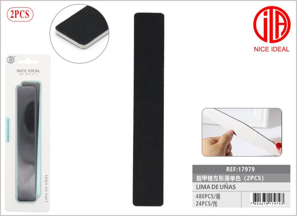 LIMA DE UÑAS CUADRADA 2 PCS