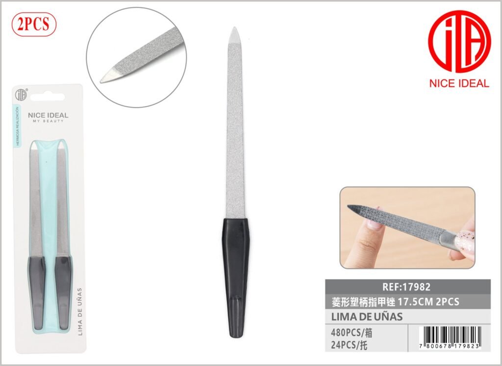 LIMA DE UÑAS ROMBOIDE 2 PCS 17.5 CM 2 PCS