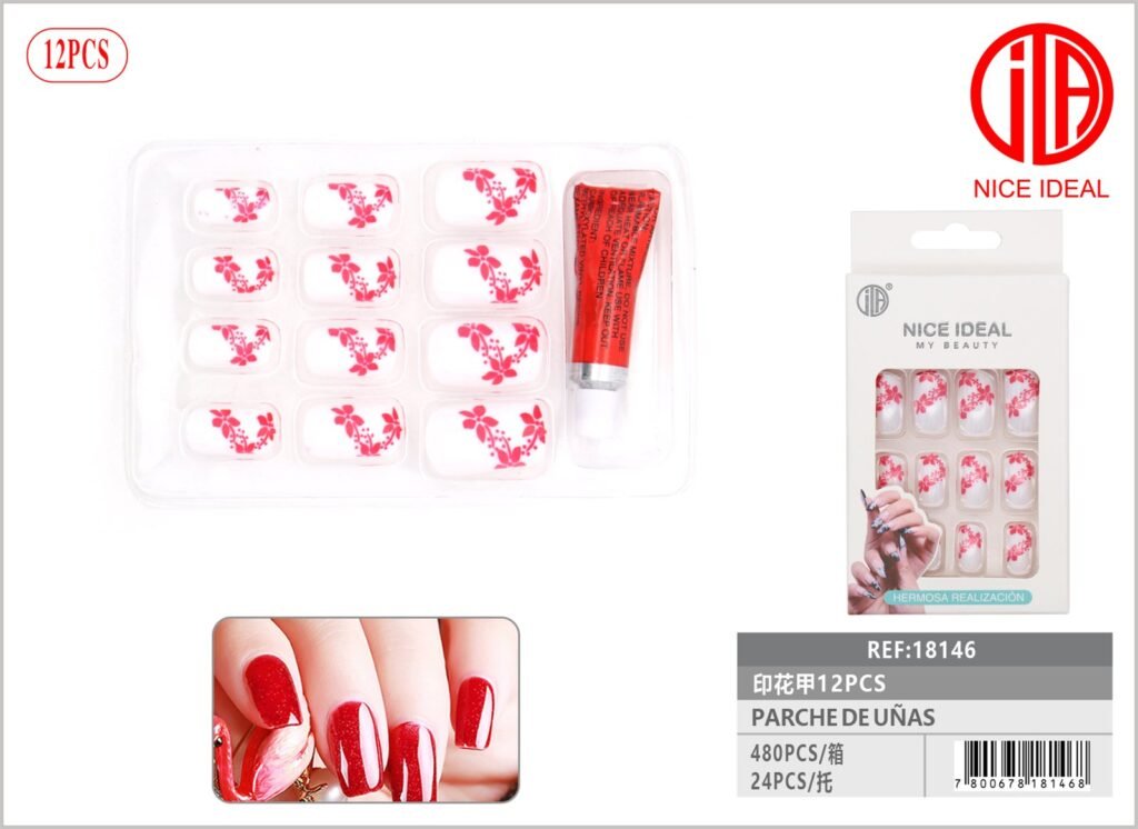 PARCHE DE UÑAS 12 PCS