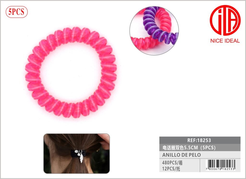 ANILLO TELEFóNICO BICOLOR 5 5 CM 5.5CM 5PCS