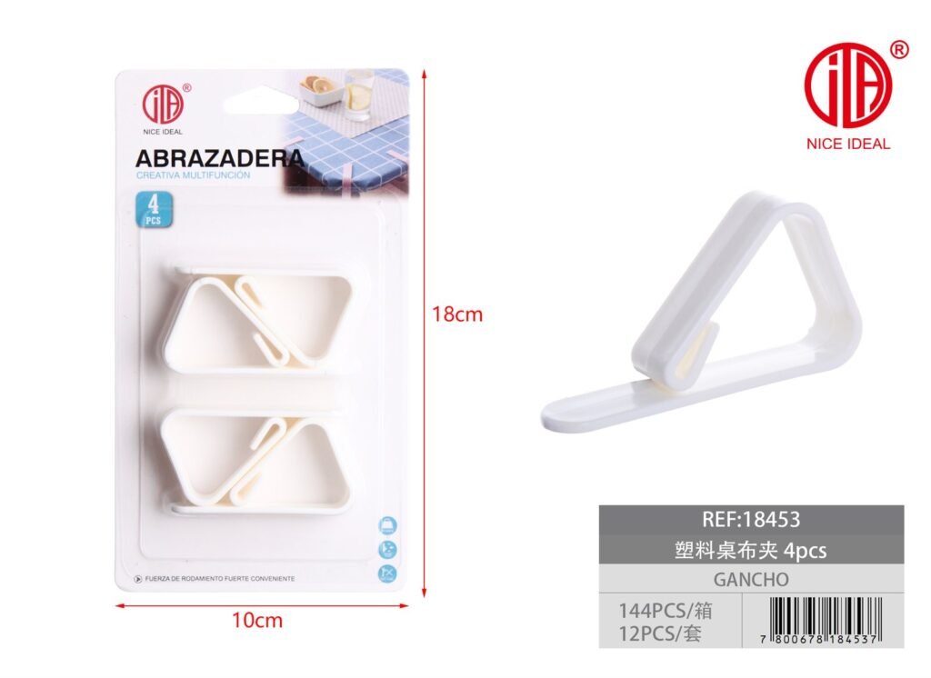 CLIP DE MANTEL 4PCS