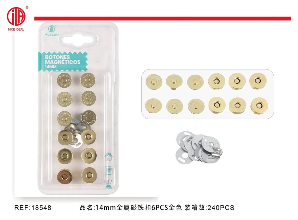 HEBILLA MAGNéTICA 14MM 6PCS