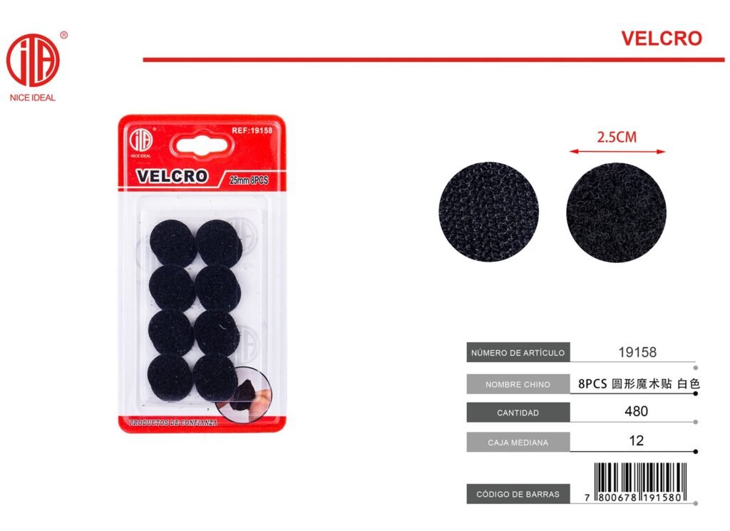 PARCHE 25MM8PCS