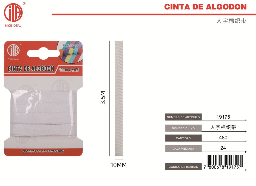 CORDON DE ZAPATO 10MM*3.5M