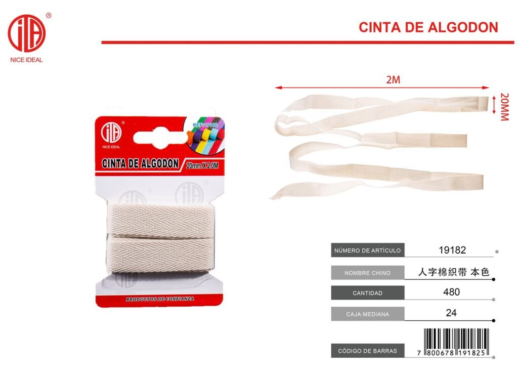 CORDON DE ZAPATO 20MM*2M