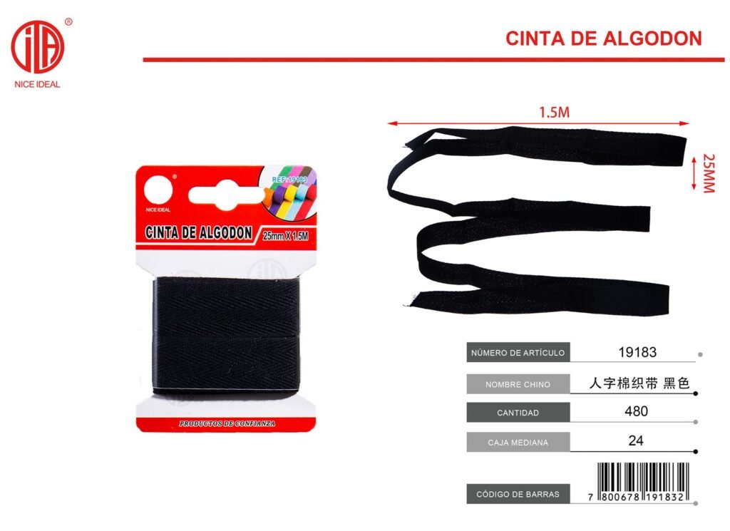 CORDON DE ZAPATO 25MM*1.5