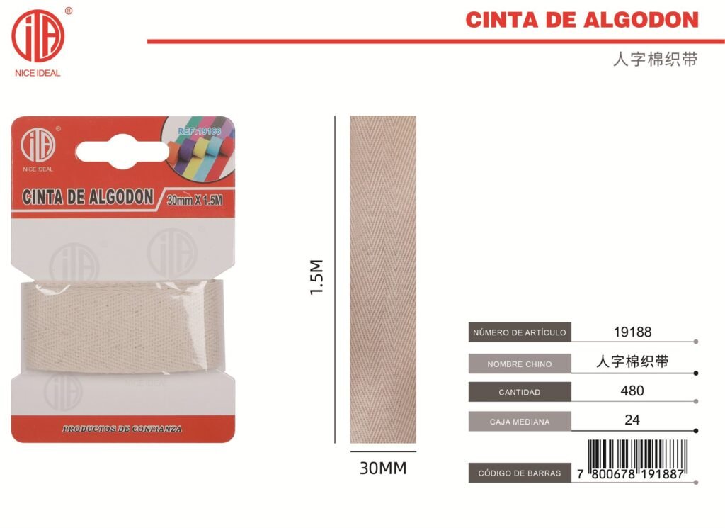 CORDON DE ZAPATO 30MM*1.5M