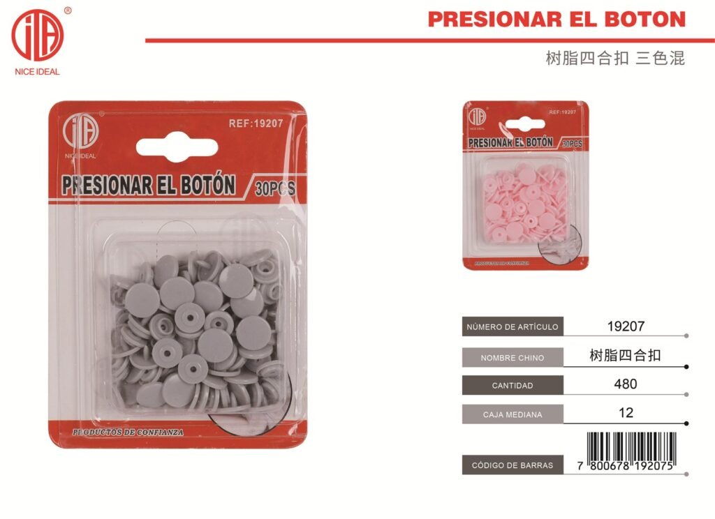 BOTóN A PRESIóN 30PCS