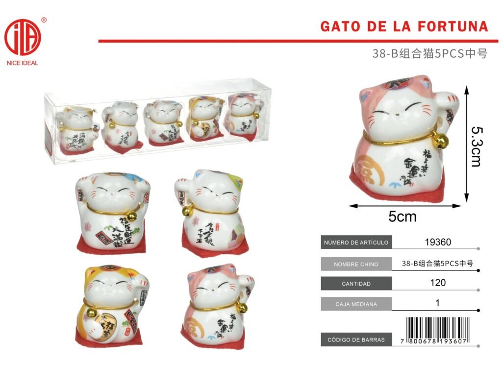 GATO SUERTUDO 38-B 5PCS