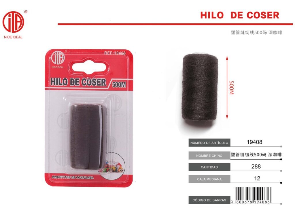 HILO COLOR MARRON OSCURO 500 524