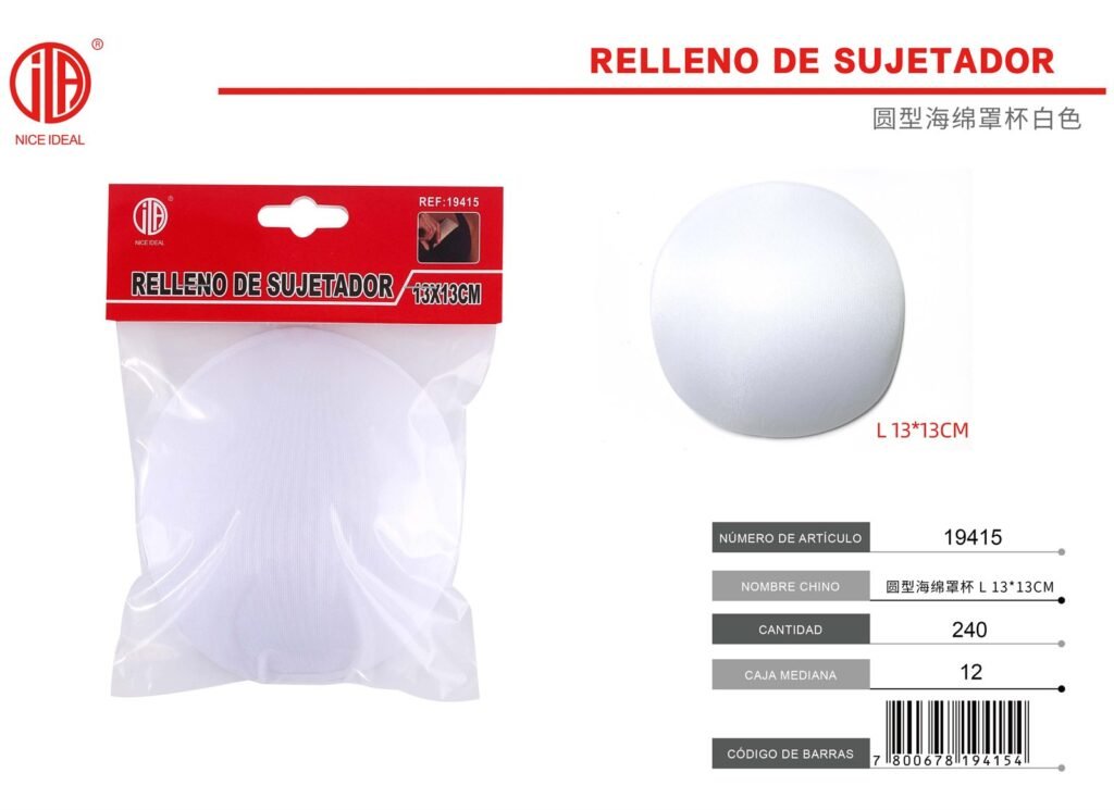 ALMOHADILLA ESPONJA PARA SUJETADOR L 13*13CM