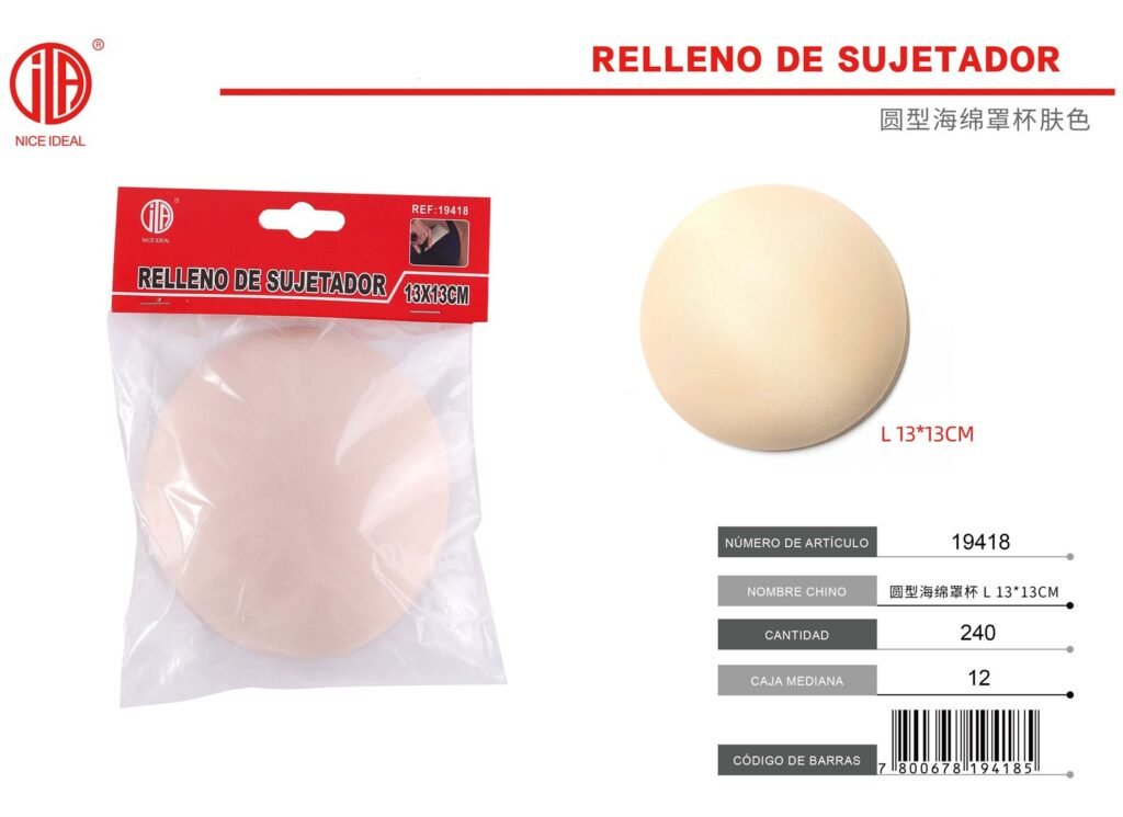 ALMOHADILLA ESPONJA PARA SUJETADOR L 13*13CM