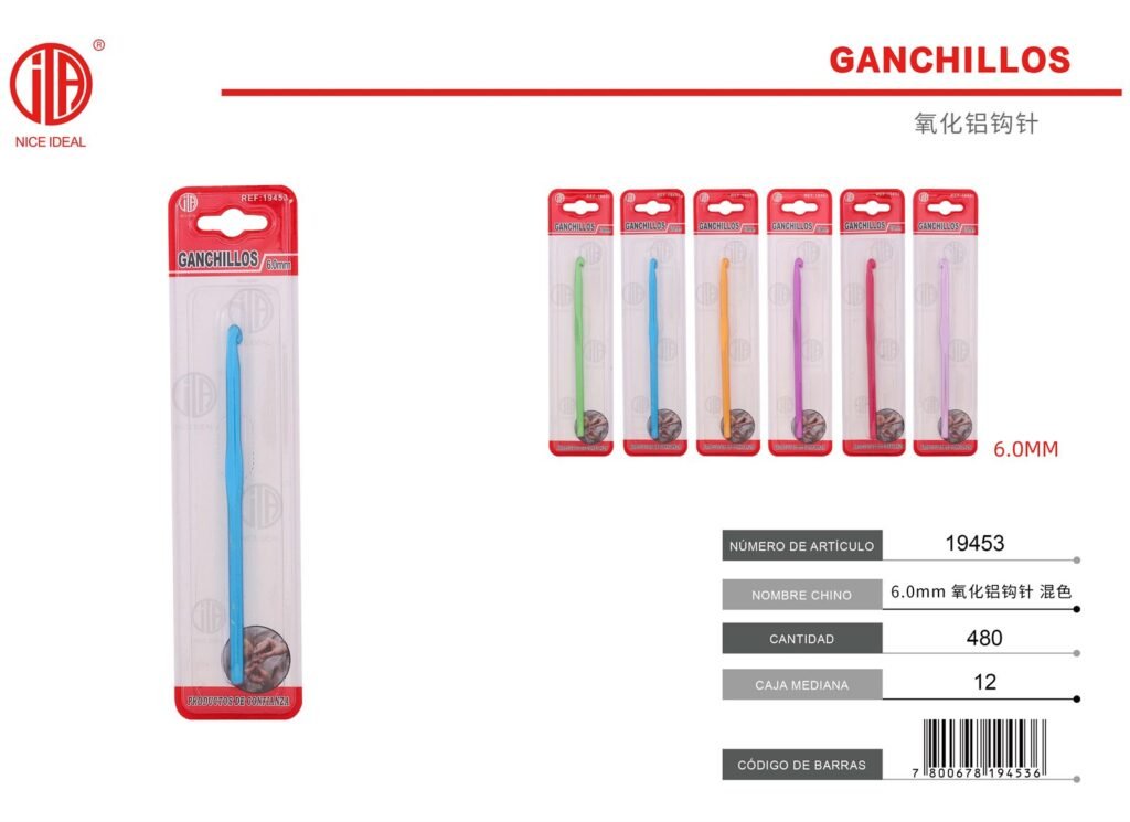 GANCHILLO OXIDO ALUMINIO6.0MM