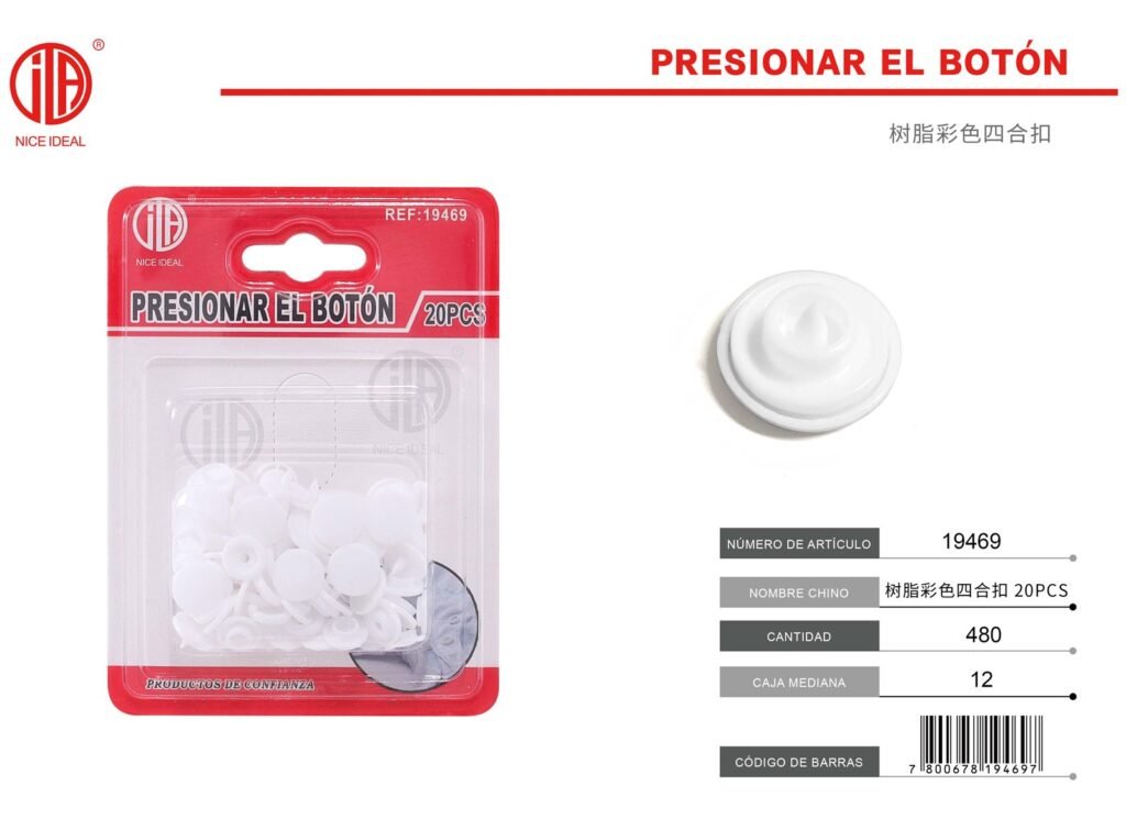 BOTON A PRESION 20PCS