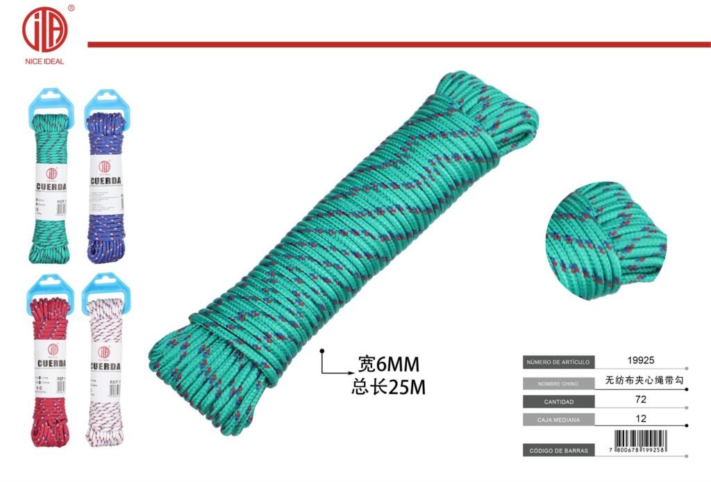 CUERDA CON GANCHO 6MM25 250G