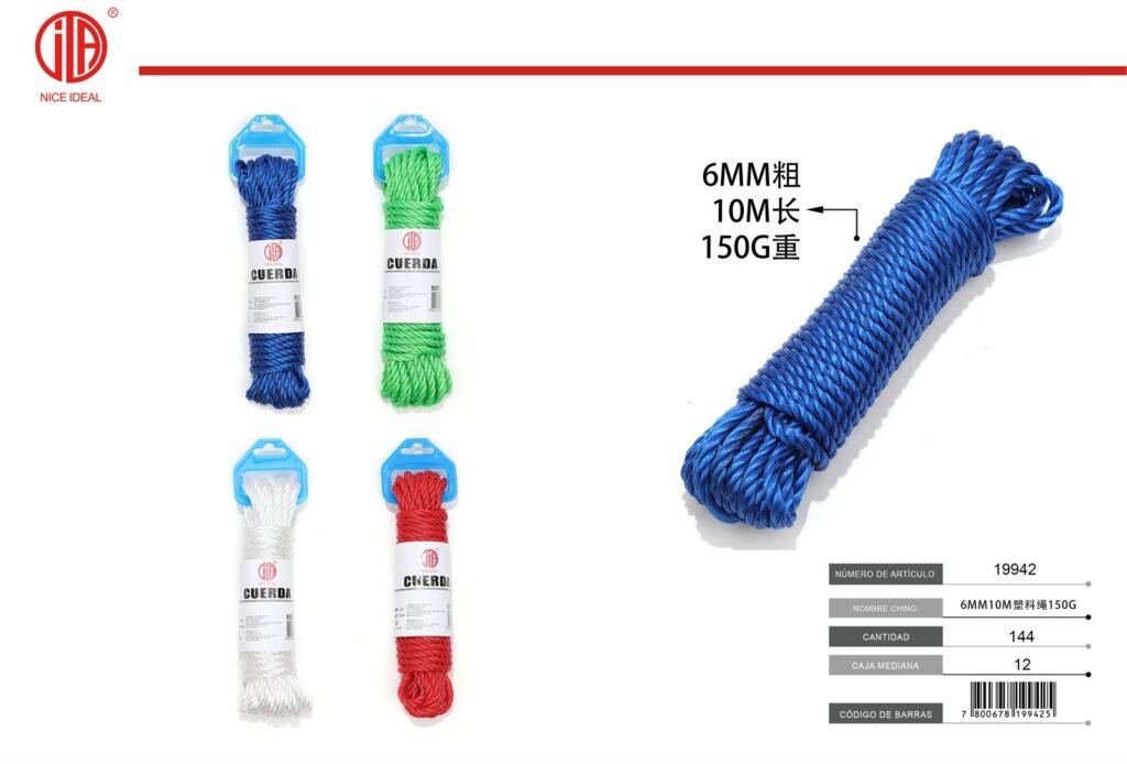 CUERDA DE PLáSTICO 6MM10M 150G