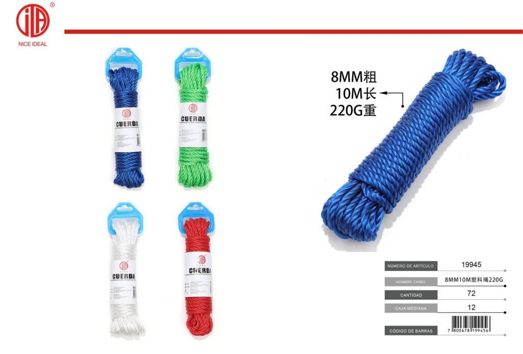 CUERDA DE PLáSTICO 8MM10M 220G